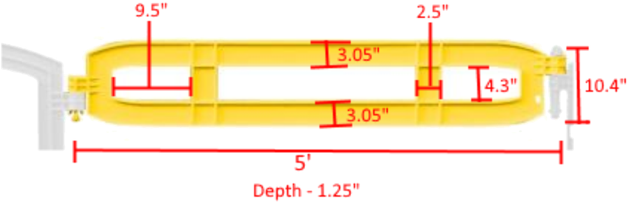 Xtendit measurement diagram